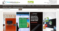 Desktop Screenshot of prodisplaysuae.com