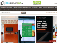 Tablet Screenshot of prodisplaysuae.com